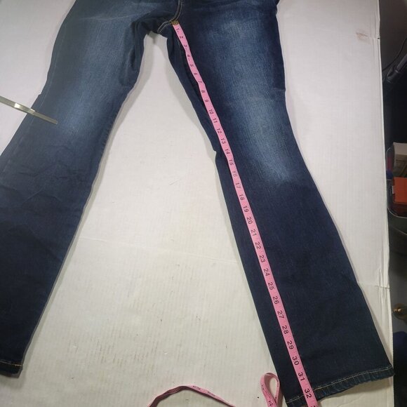 Torrid Denim Women Dark Wash Stretch Cotton Spandex Blend Flared Jeans Size 12R - Picture 6 of 7